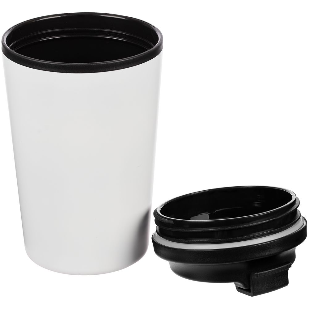 Набор Fleecy с термостаканом белый / Миниатюра WWW (1000)