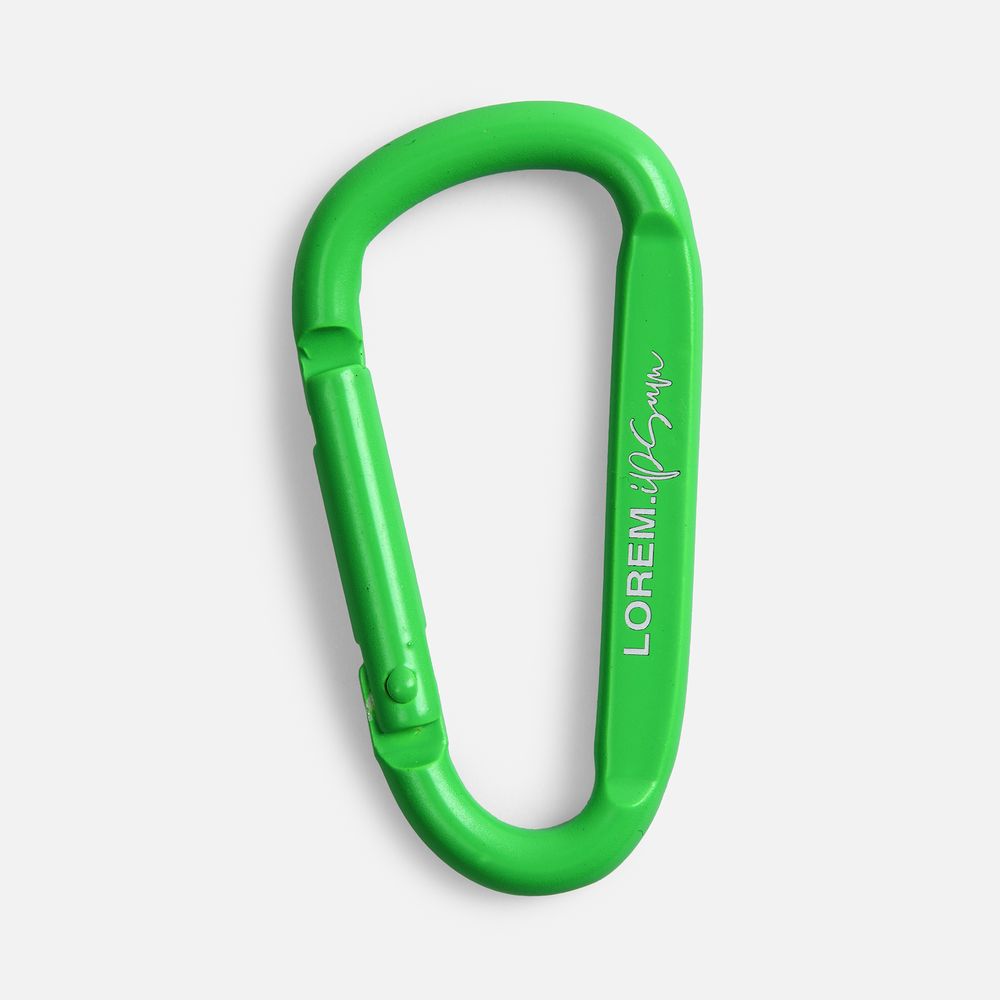 Карабин Raby, зеленый неон / Миниатюра нанесения (1000)