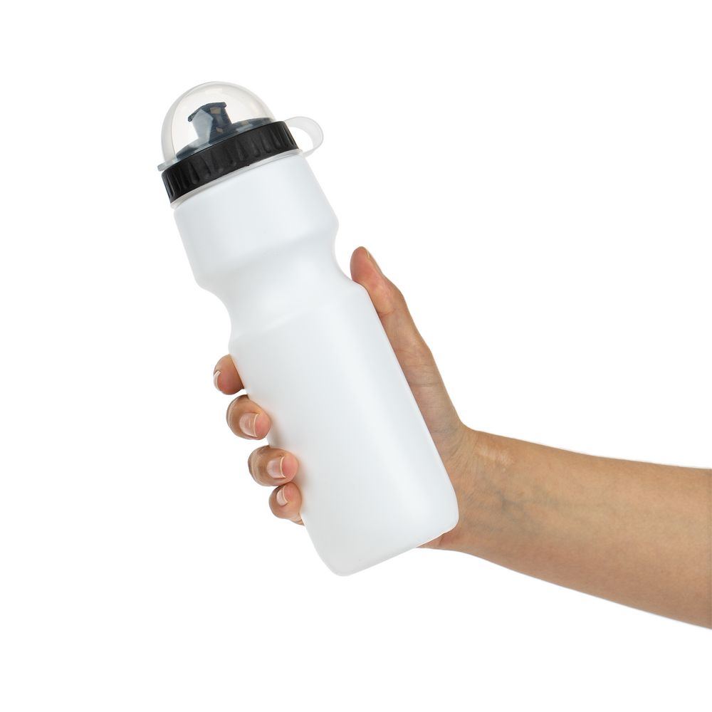 Бутылка для велосипеда Bikescape, белая с черным / Миниатюра WWW (1000)