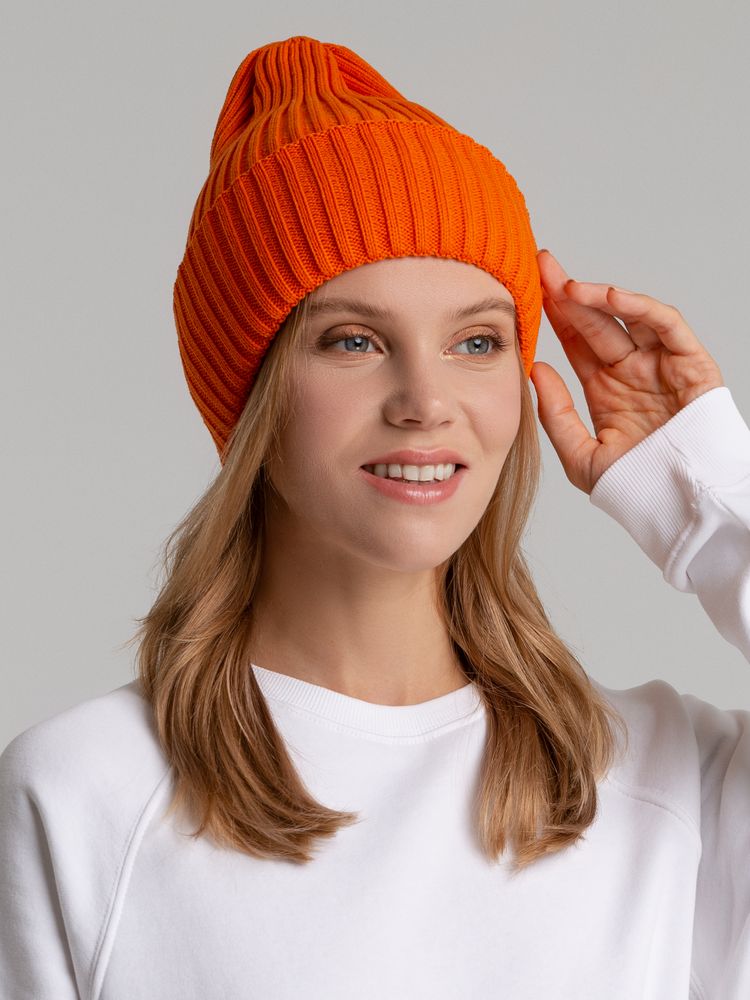 Шапка Yong, оранжевая / Миниатюра WWW (1000)