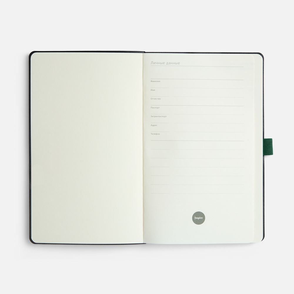 Ежедневник Lungo, недатированный, зеленый / Миниатюра WWW (1000)