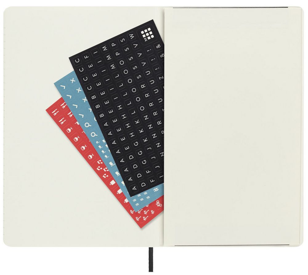 Еженедельник Moleskine Classic Soft Large, черный / Миниатюра WWW (1000)