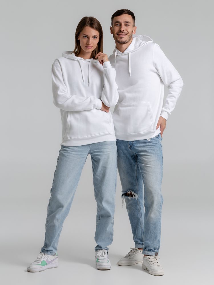 Толстовка с капюшоном Snake II белая / Миниатюра WWW (1000)