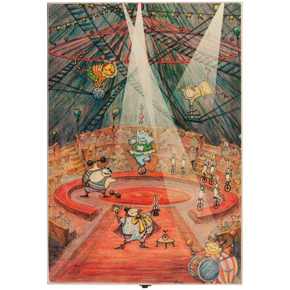 Набор из 3 елочных игрушек Circus Collection: барабанщик, акробат и слон / Миниатюра WWW (1000)