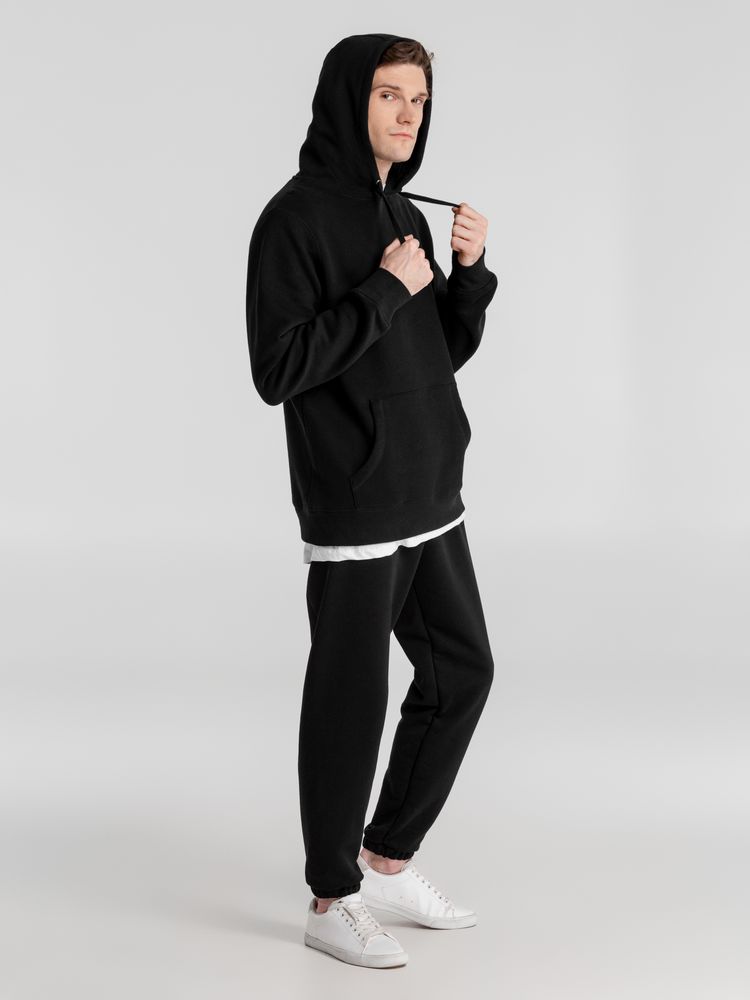 Толстовка с капюшоном унисекс King, черная / Миниатюра WWW (1000)