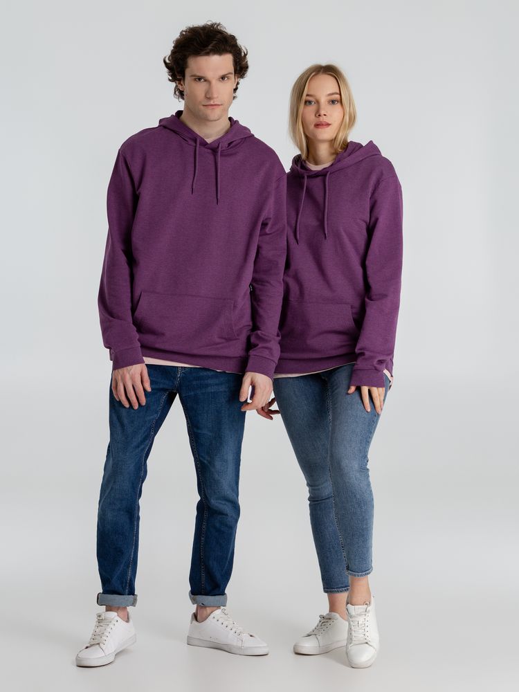 Толстовка с капюшоном унисекс Hoodie, фиолетовый меланж / Миниатюра WWW (1000)