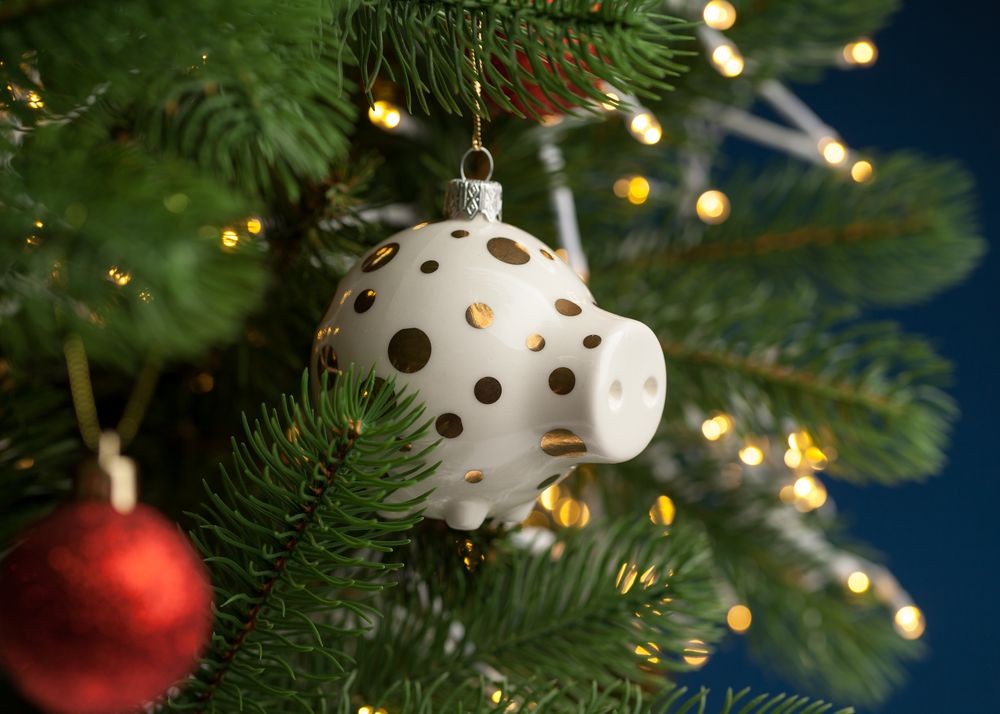 Фарфоровая елочная игрушка My Spheric Pig / Миниатюра WWW (1000)