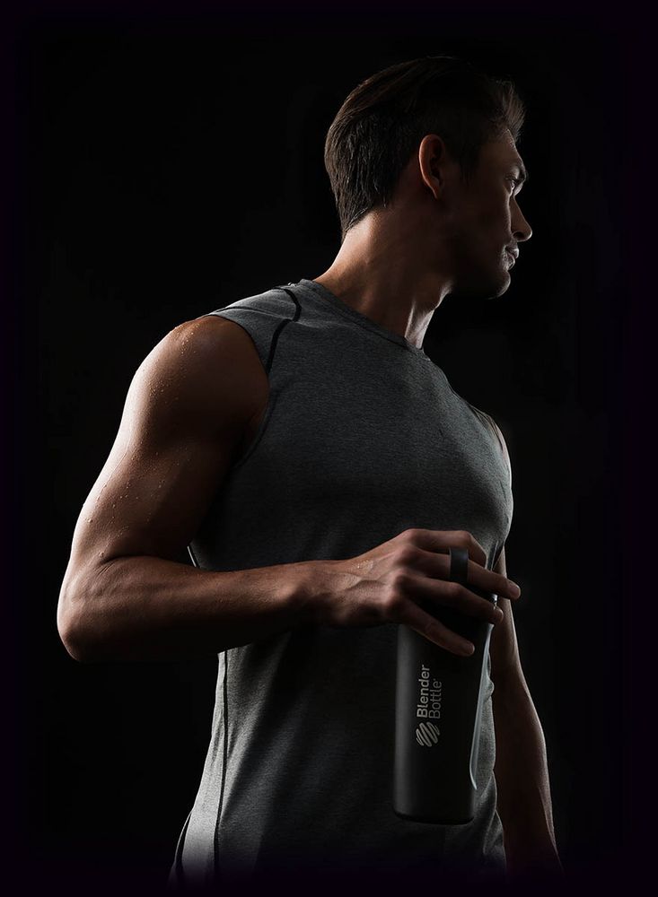 Спортивный шейкер Radian Insulated Stainless, матовый черный / Миниатюра WWW (1000)