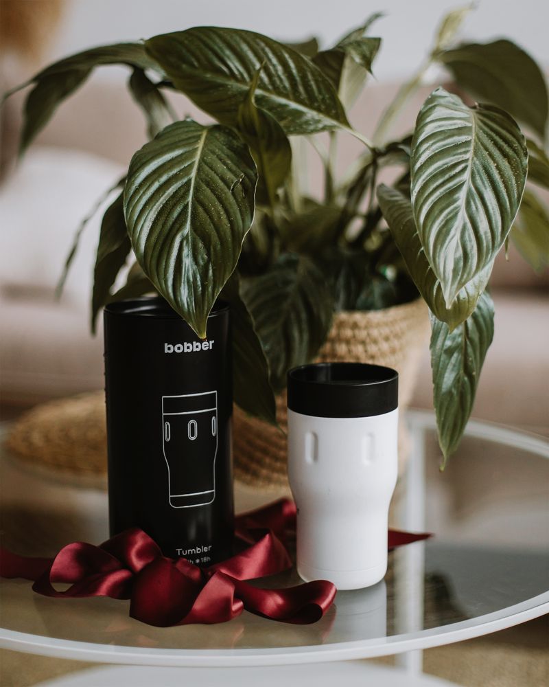 Термостакан Tumbler 350, вакуумный, белый / Миниатюра WWW (1000)