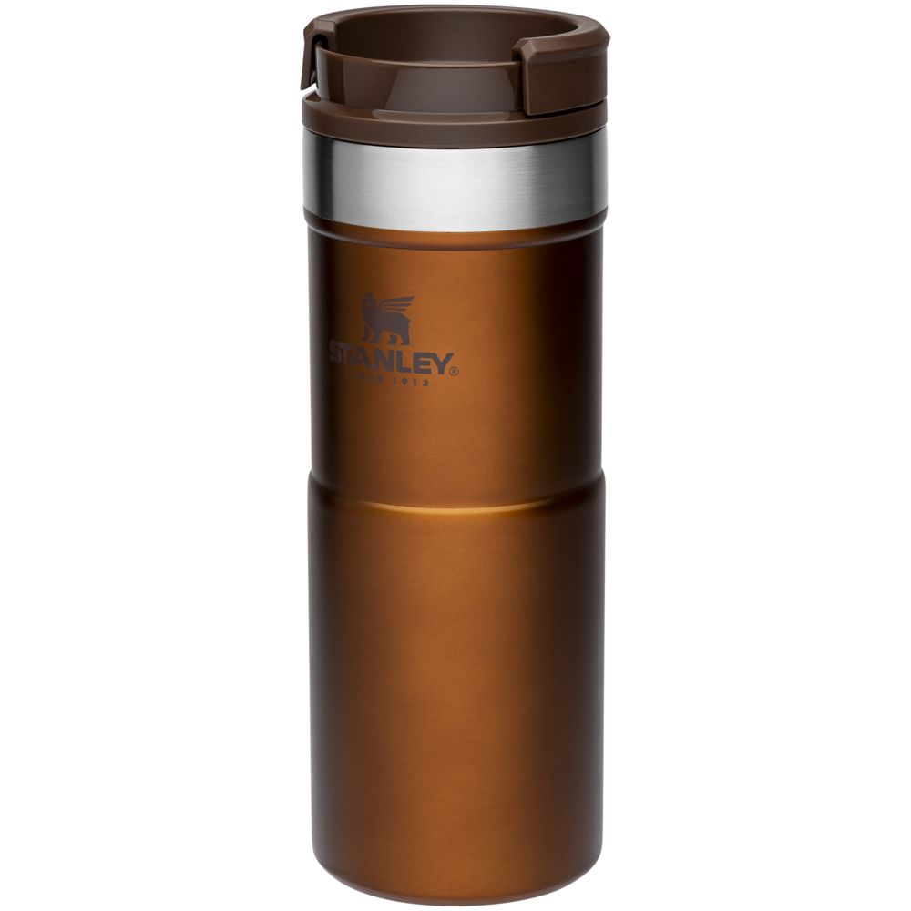 Термокружка Stanley Classic Neverleak 350, темно-янтарная / Миниатюра WWW (1000)