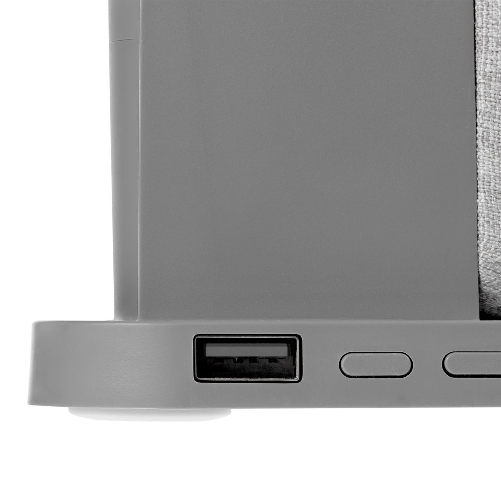 Зарядная станция с часами и подсветкой Large Charge, серая / Миниатюра WWW (1000)