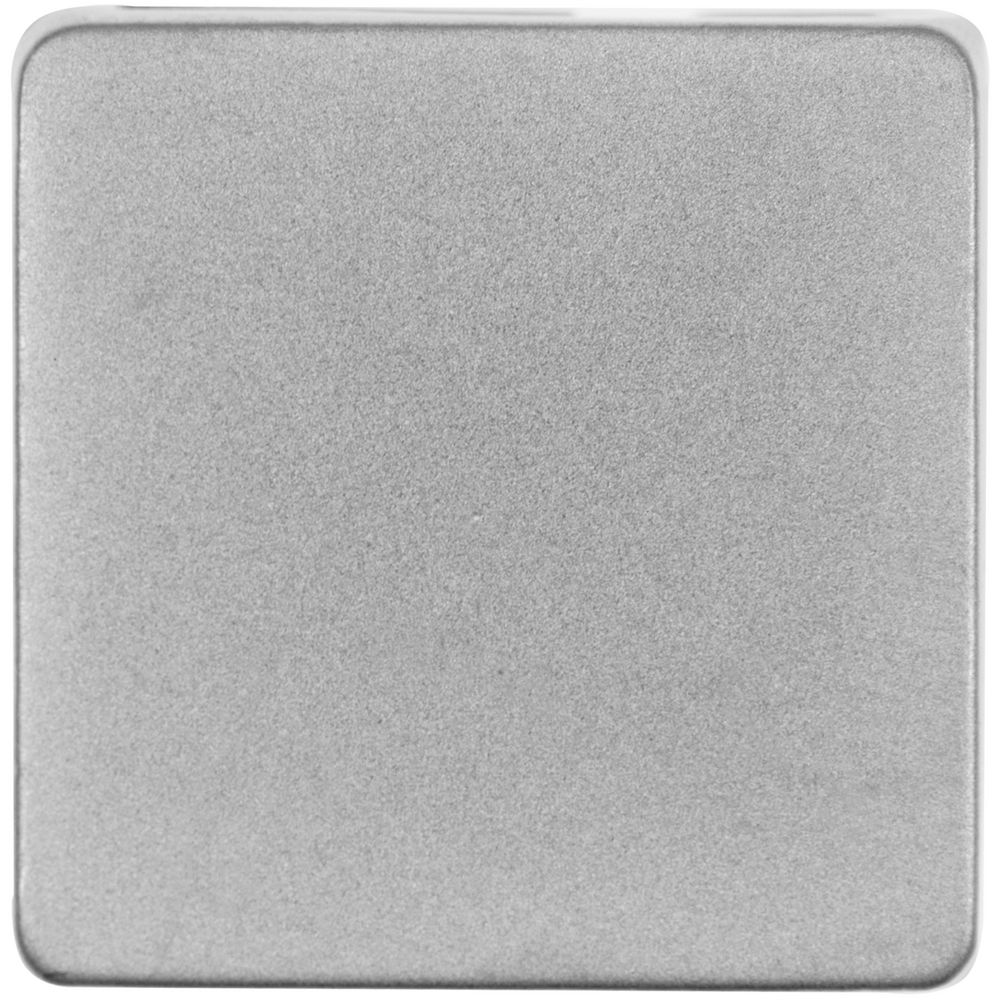 Квадратный шильдик на резинку Direct, матовый серебристый / Миниатюра WWW (1000)