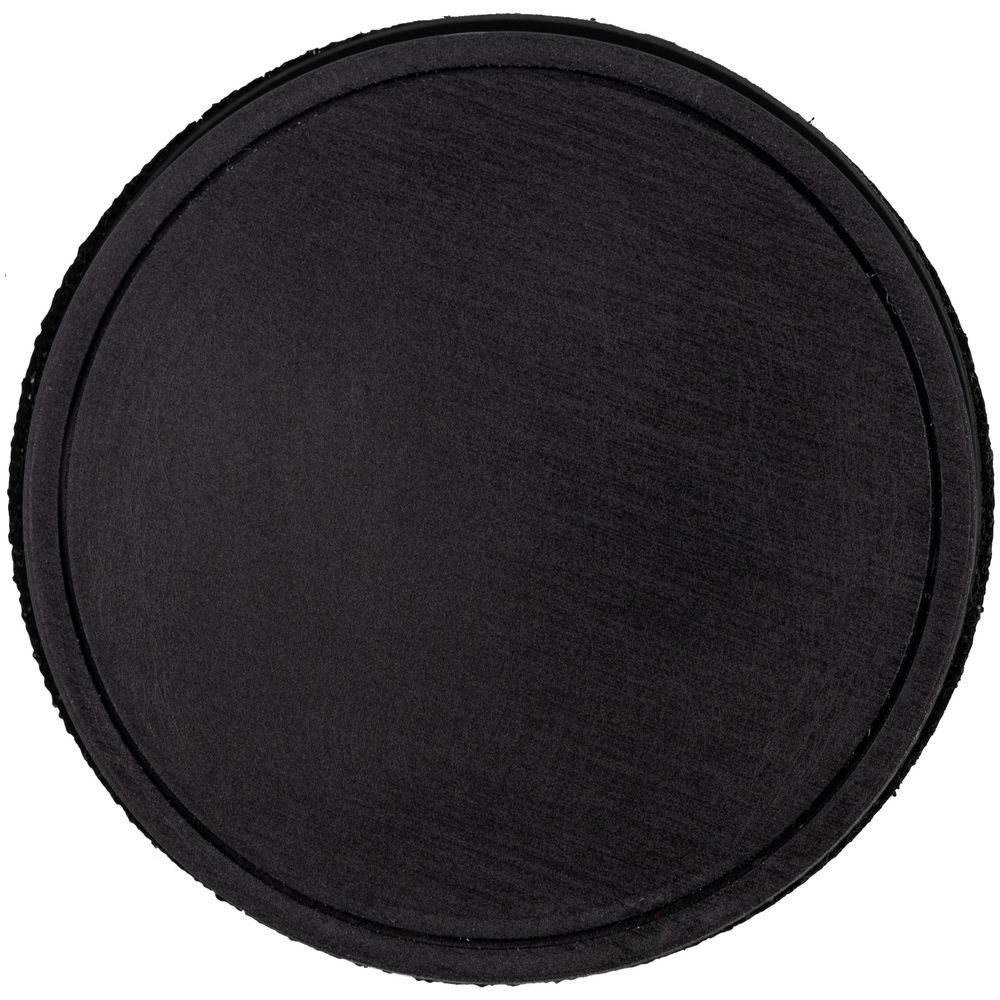 Лейбл из ПВХ с липучкой Menteqo Round, черный / Миниатюра WWW (1000)