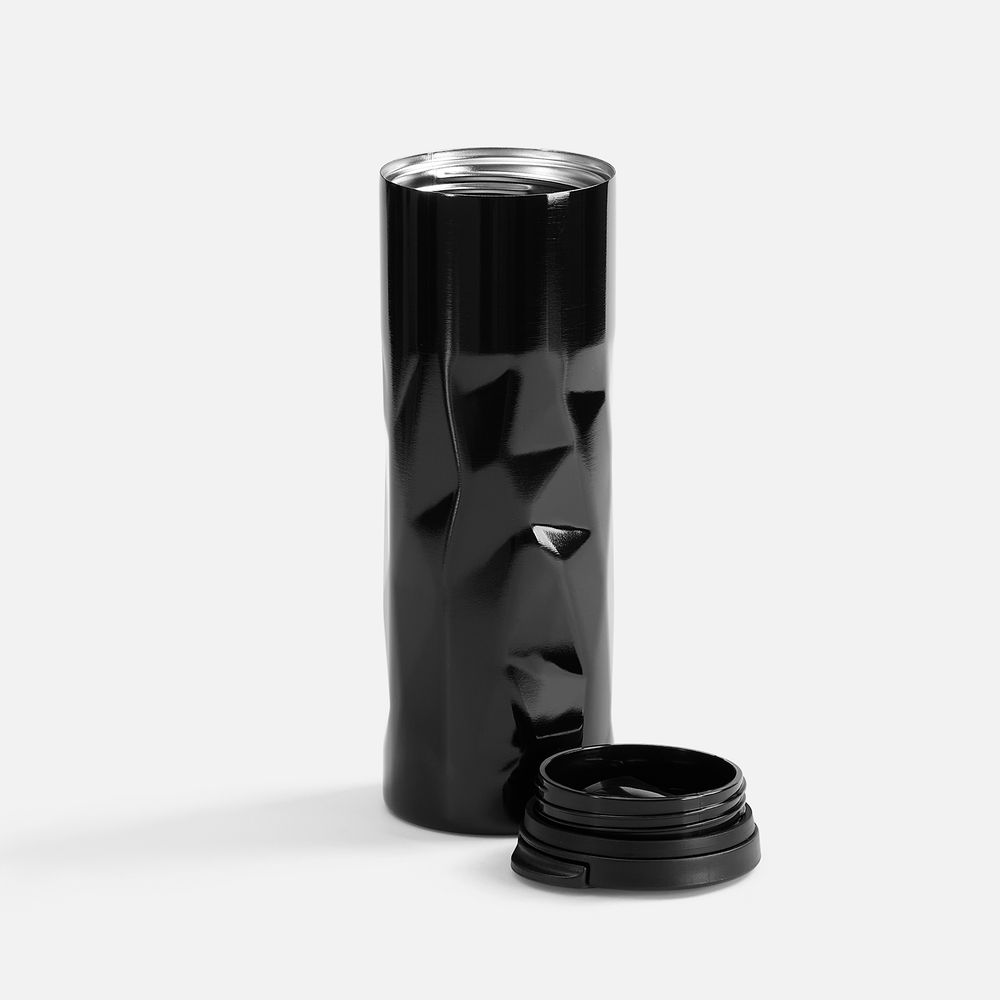 Термостакан Gems Black Morion, черный морион / Миниатюра WWW (1000)
