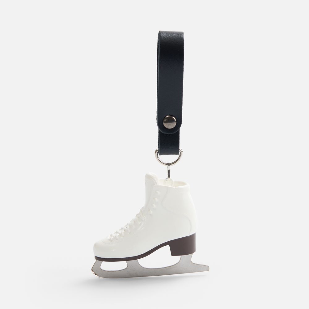 Брелок «Фигурный конек», белый / Миниатюра WWW (1000)