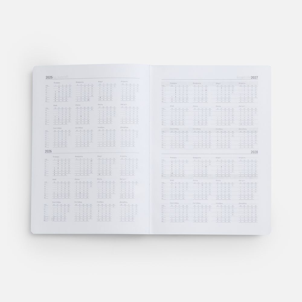 Ежедневник New Factor, недатированный, желтый / Миниатюра WWW (1000)