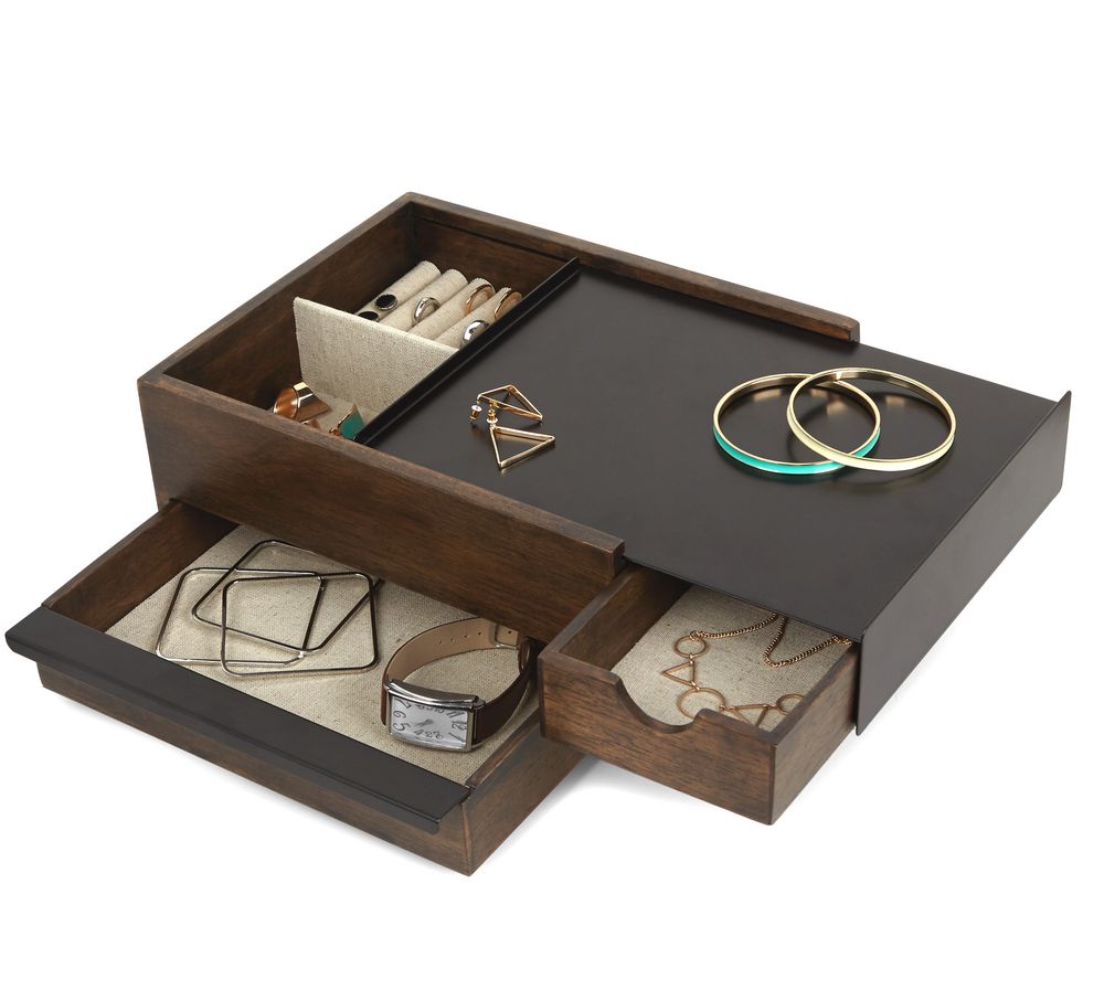 Шкатулка для украшений Stowit, большая, черная / Миниатюра WWW (1000)