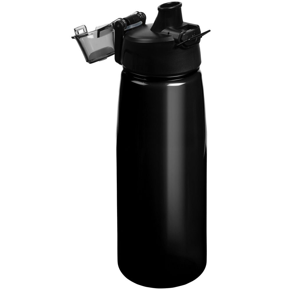 Спортивная бутылка Rally, черная / Миниатюра WWW (1000)