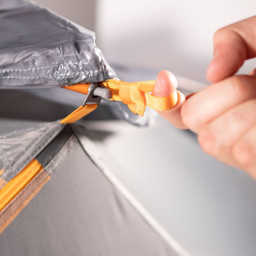 Палатка трекинговая Maxfield 4, серая с оранжевым / Миниатюра WWW (1000)