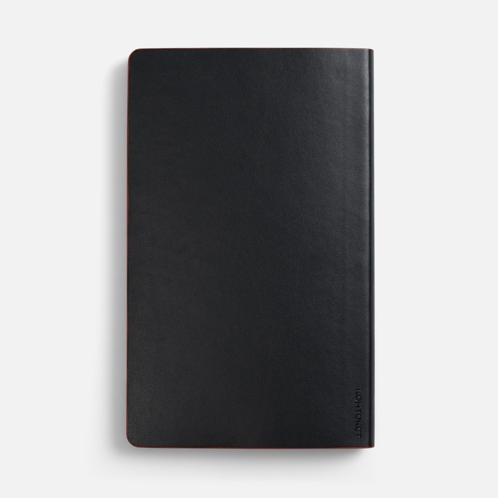 Ежедневник Trait, недатированный, черный с красным / Миниатюра WWW (1000)
