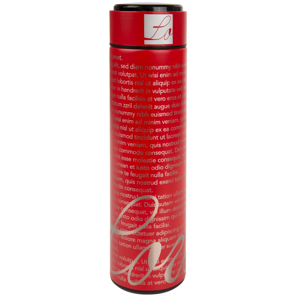 Смарт-бутылка Long Therm, красная / Миниатюра нанесения (1000)