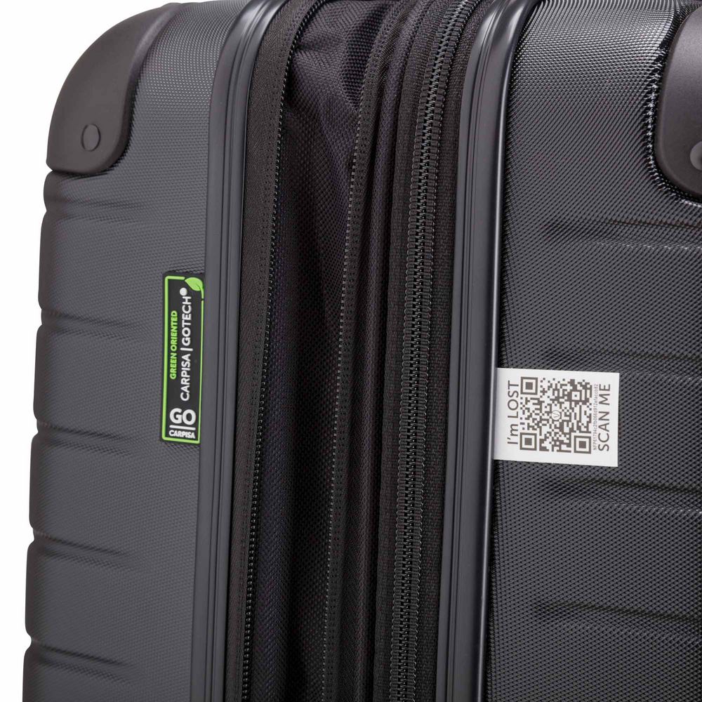 Чемодан Gotech S, черный / Миниатюра WWW (1000)