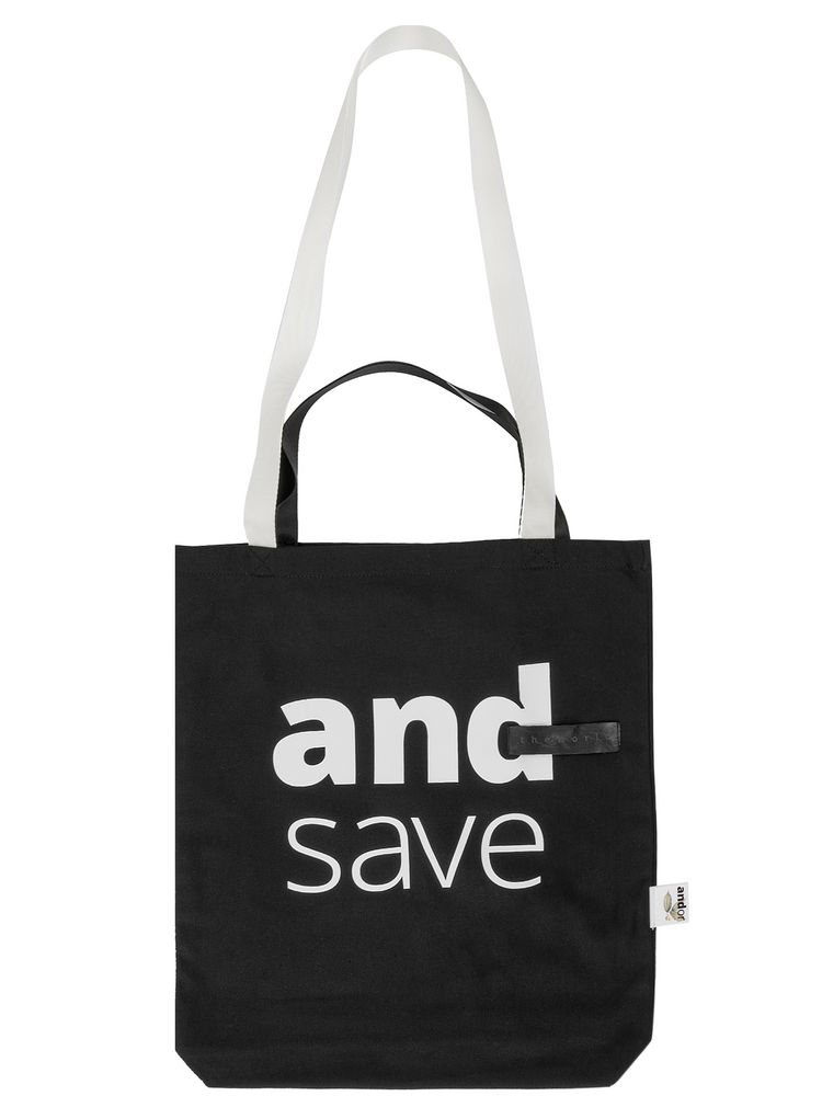 Основа для сумки для покупок В4, черная / Миниатюра нанесения (1000)