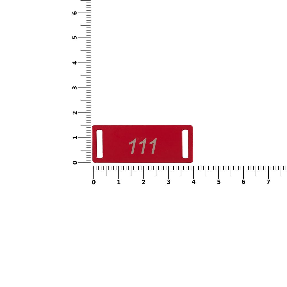 Шильдик металлический Kova, красный / Миниатюра WWW (1000)