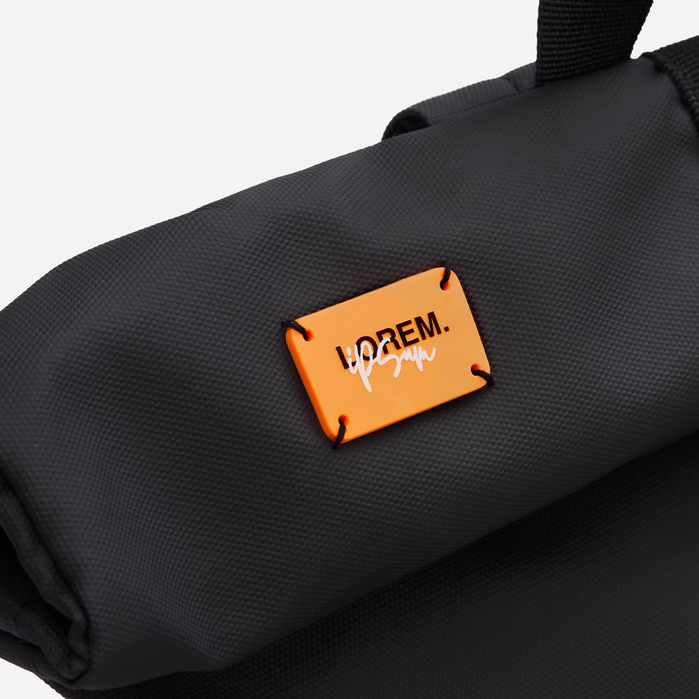 Лейбл из ПВХ Kreta, S, оранжевый неон / Миниатюра нанесения (1000)