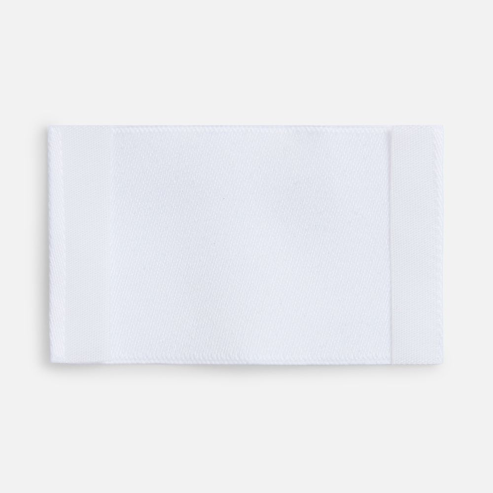 Лейбл тканевый Epsilon, M, белый / Миниатюра WWW (1000)