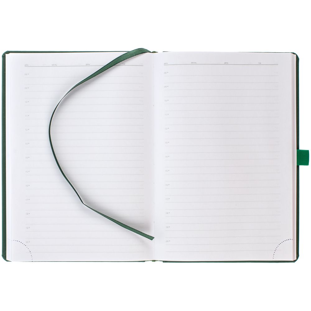 Ежедневник Favor Gold, недатированный, ярко-зеленый / Миниатюра WWW (1000)