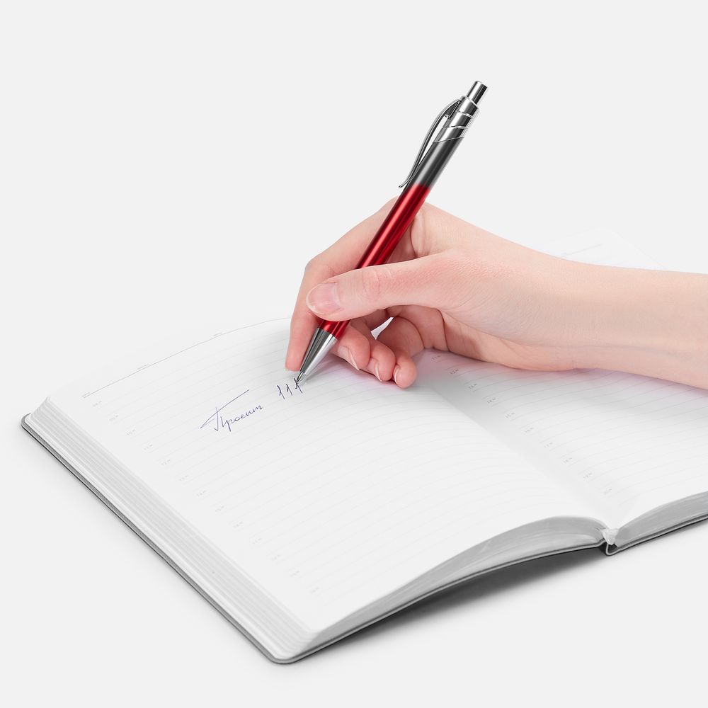 Ручка шариковая Underton Metallic, красная / Миниатюра WWW (1000)