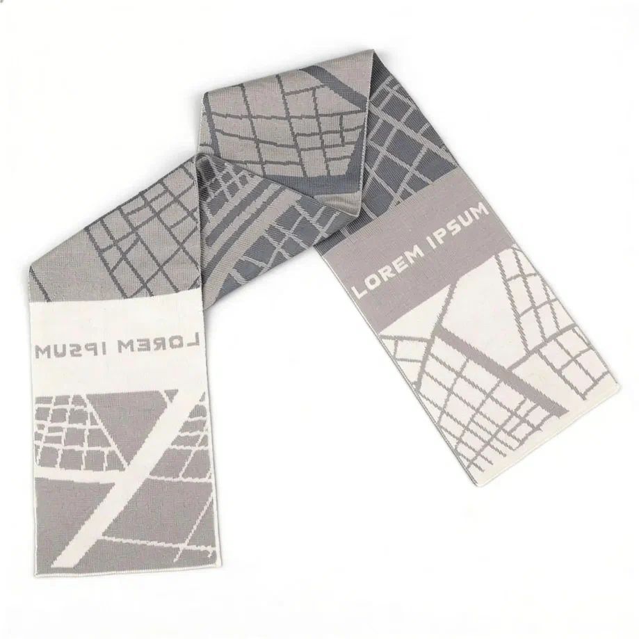 Шарф на заказ Tricksy Light, S, полушерсть / Миниатюра WWW (1000)