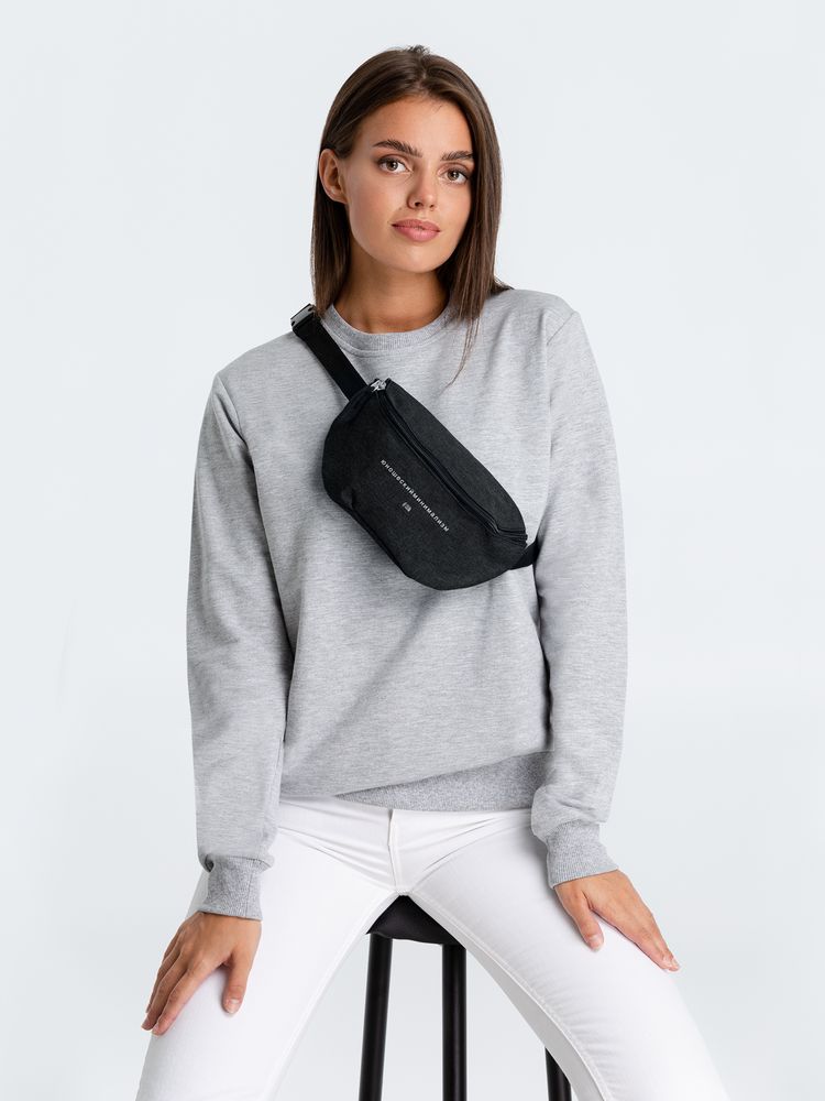 Поясная сумка «Юношеский минимализм», черная / Миниатюра WWW (1000)