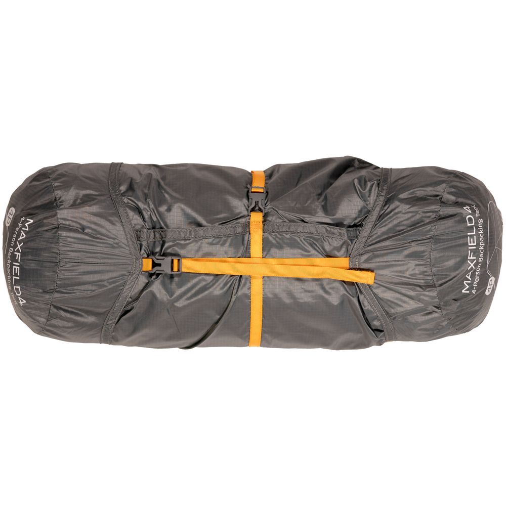 Палатка трекинговая Maxfield 4, серая с оранжевым / Миниатюра WWW (1000)