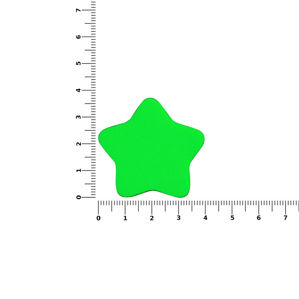 Наклейка тканевая Lunga Bial, M, зеленый неон / Миниатюра WWW (1000)