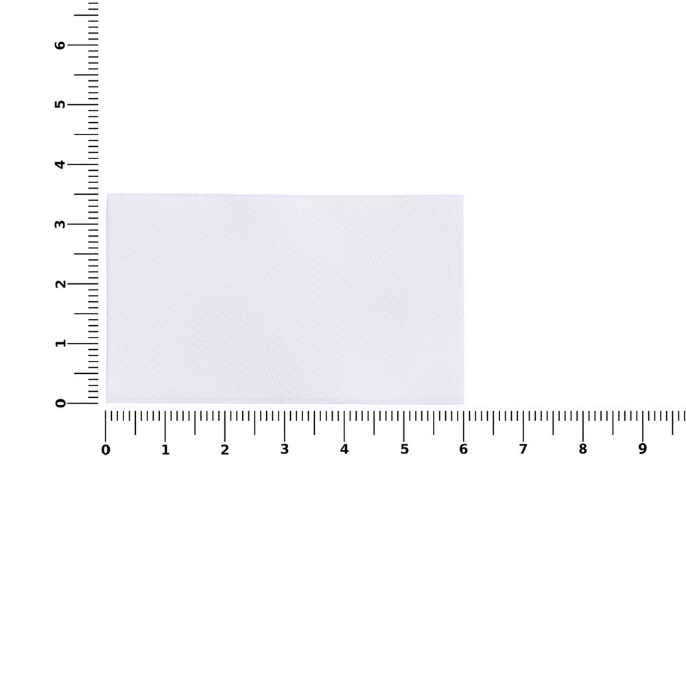 Лейбл тканевый Epsilon, M, белый / Миниатюра WWW (1000)