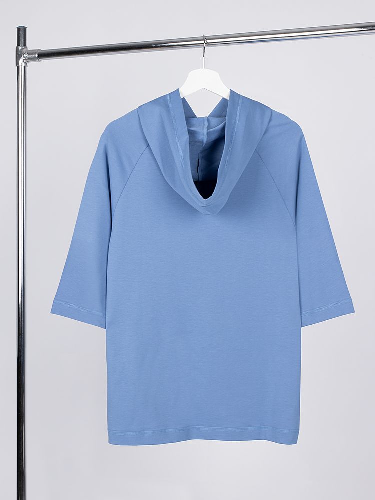 Футболка оверсай унисекс с капюшоном Neofit, синяя / Миниатюра WWW (1000)