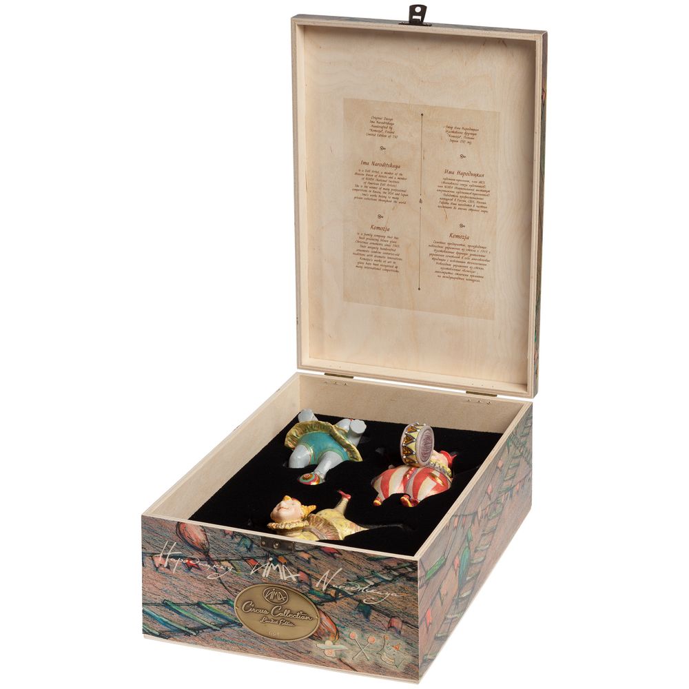 Набор из 3 елочных игрушек Circus Collection: барабанщик, акробат и слон / Миниатюра (упак) (1000)