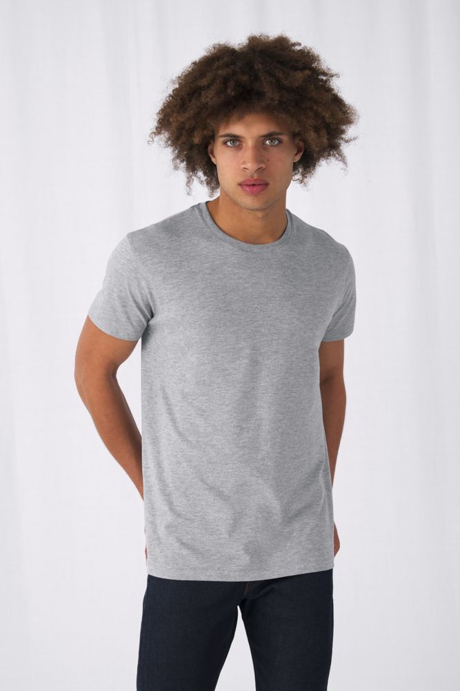 Футболка унисекс E150 Organic, серый меланж / Миниатюра WWW (1000)