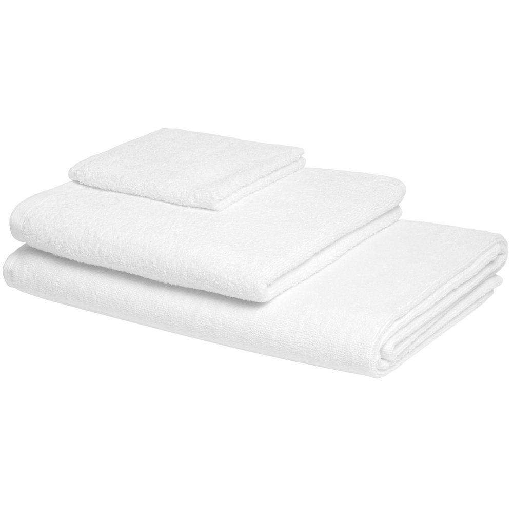 Полотенце отельное For Rooms, среднее, белое / Миниатюра WWW (1000)