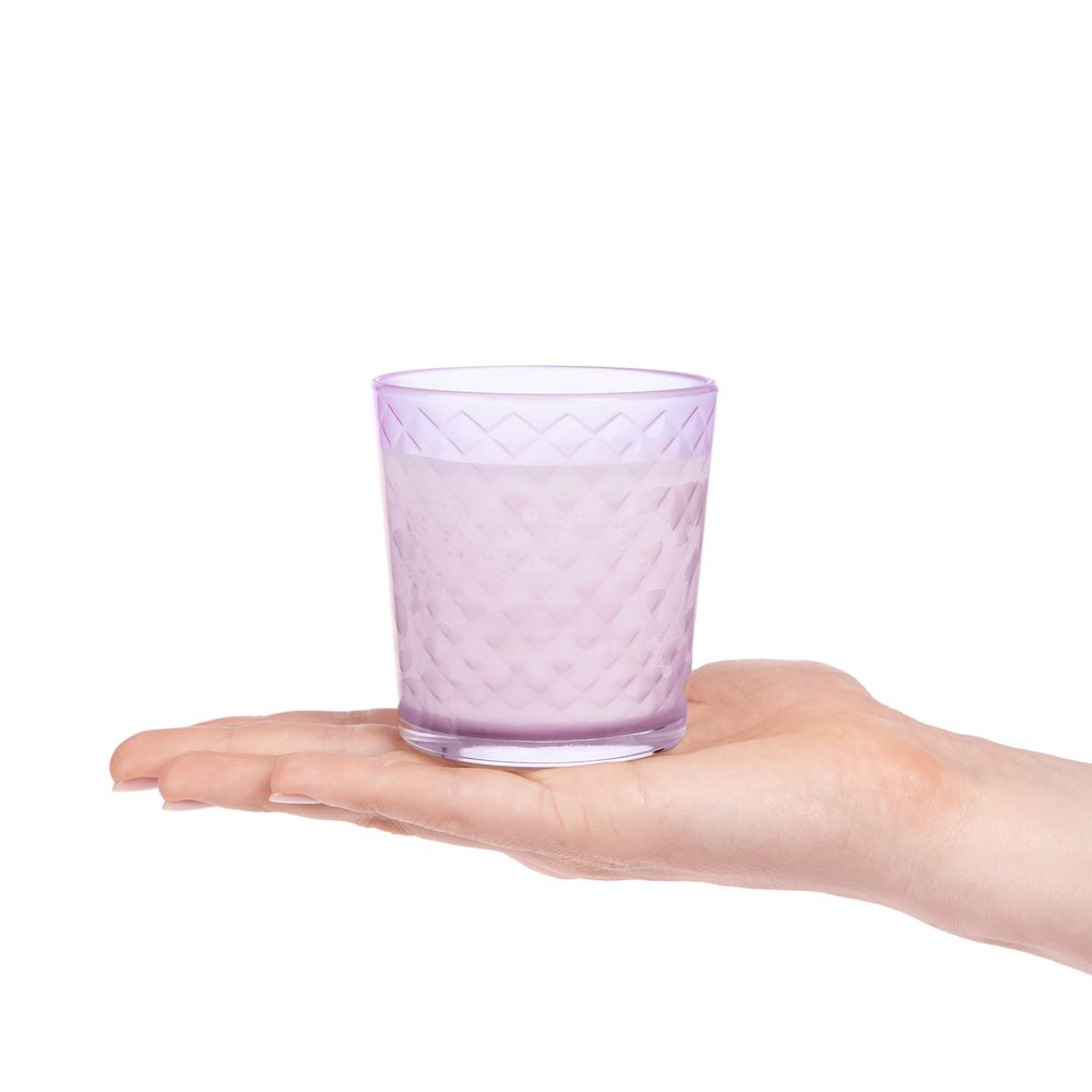 Свеча ароматическая Ristoro, сиреневая, амбра и специи / Миниатюра WWW (1000)