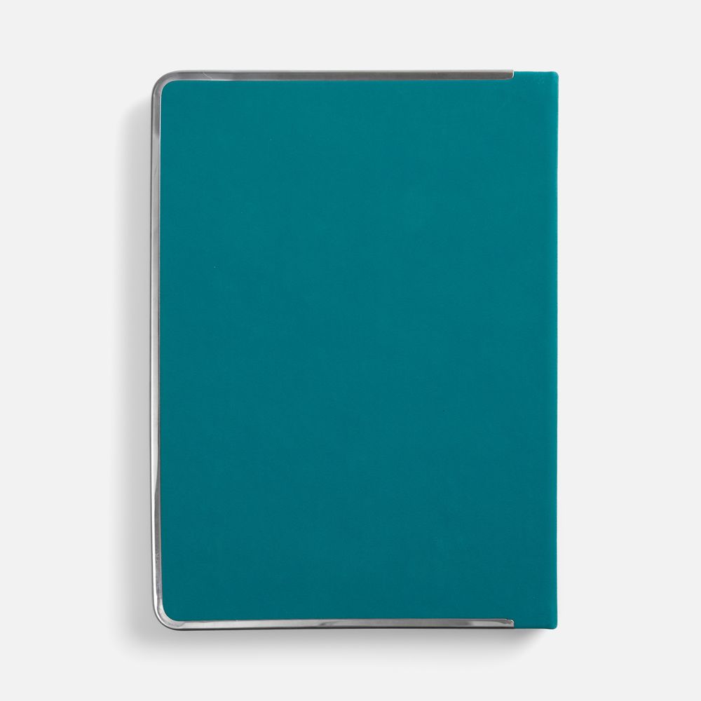 Ежедневник Metal Frame на заказ, датированный, бирюзовый / Миниатюра WWW (1000)