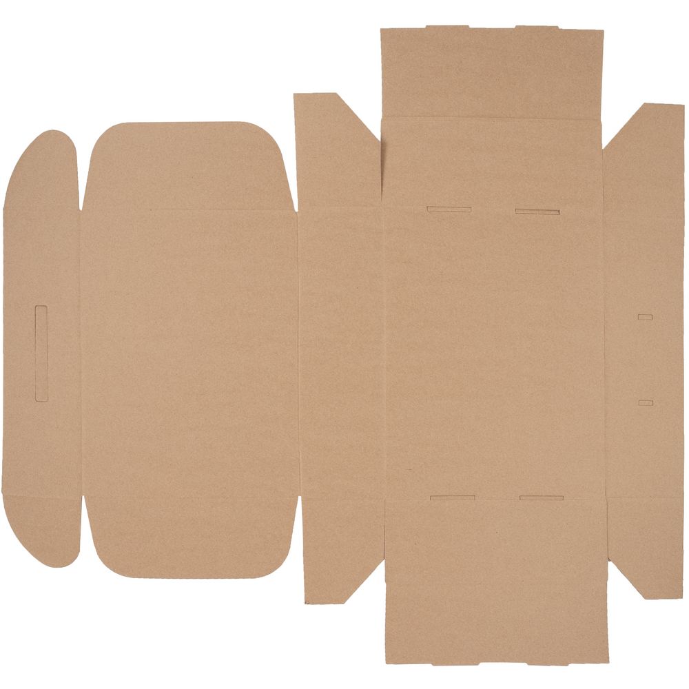 Коробка самосборная Light Case, крафт, с черной ручкой / Миниатюра WWW (1000)