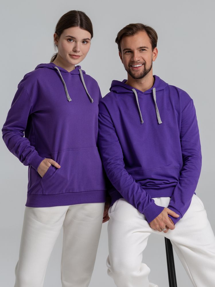 Толстовка с капюшоном Unit Kirenga, фиолетовая / Миниатюра WWW (1000)