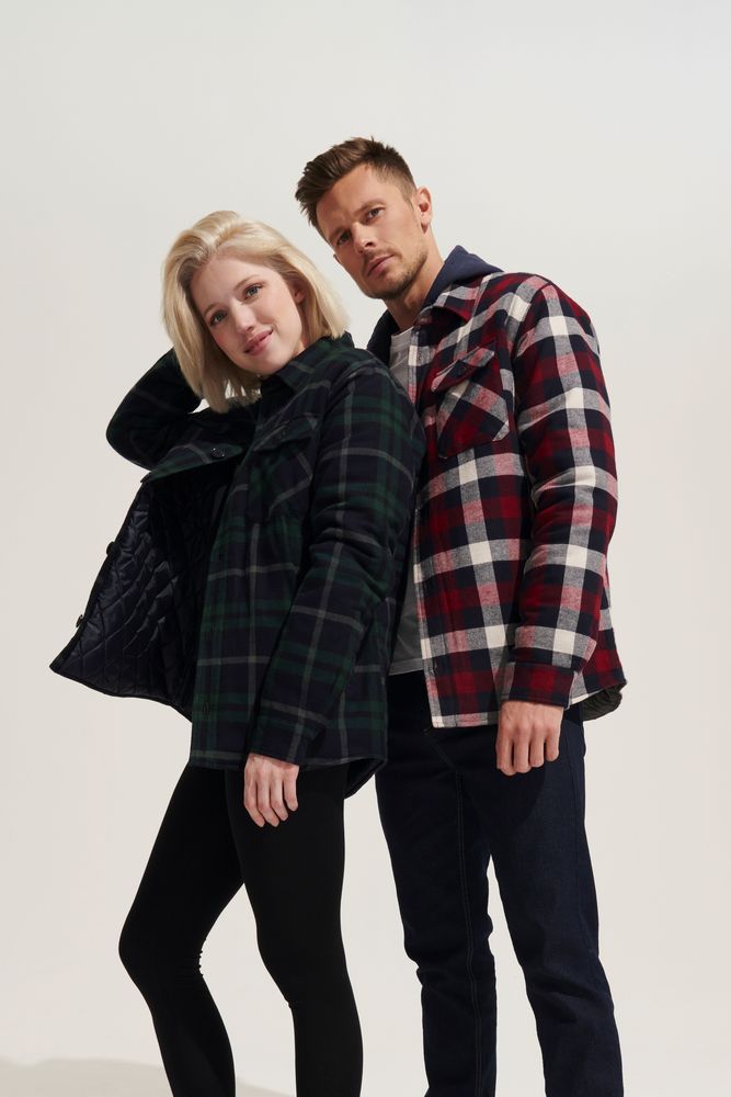 Куртка-рубашка оверсайз унисекс Noah, бордовая / Миниатюра WWW (1000)