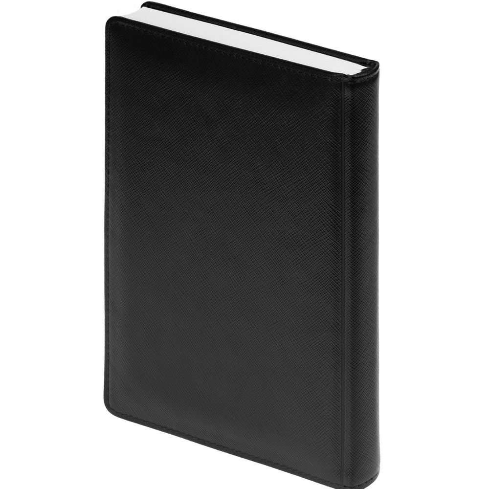 Ежедневник Linen, недатированный, черный / Миниатюра WWW (1000)