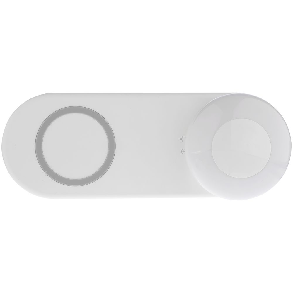 Ночник с функцией беспроводной зарядки moonRay, белый / Миниатюра WWW (1000)