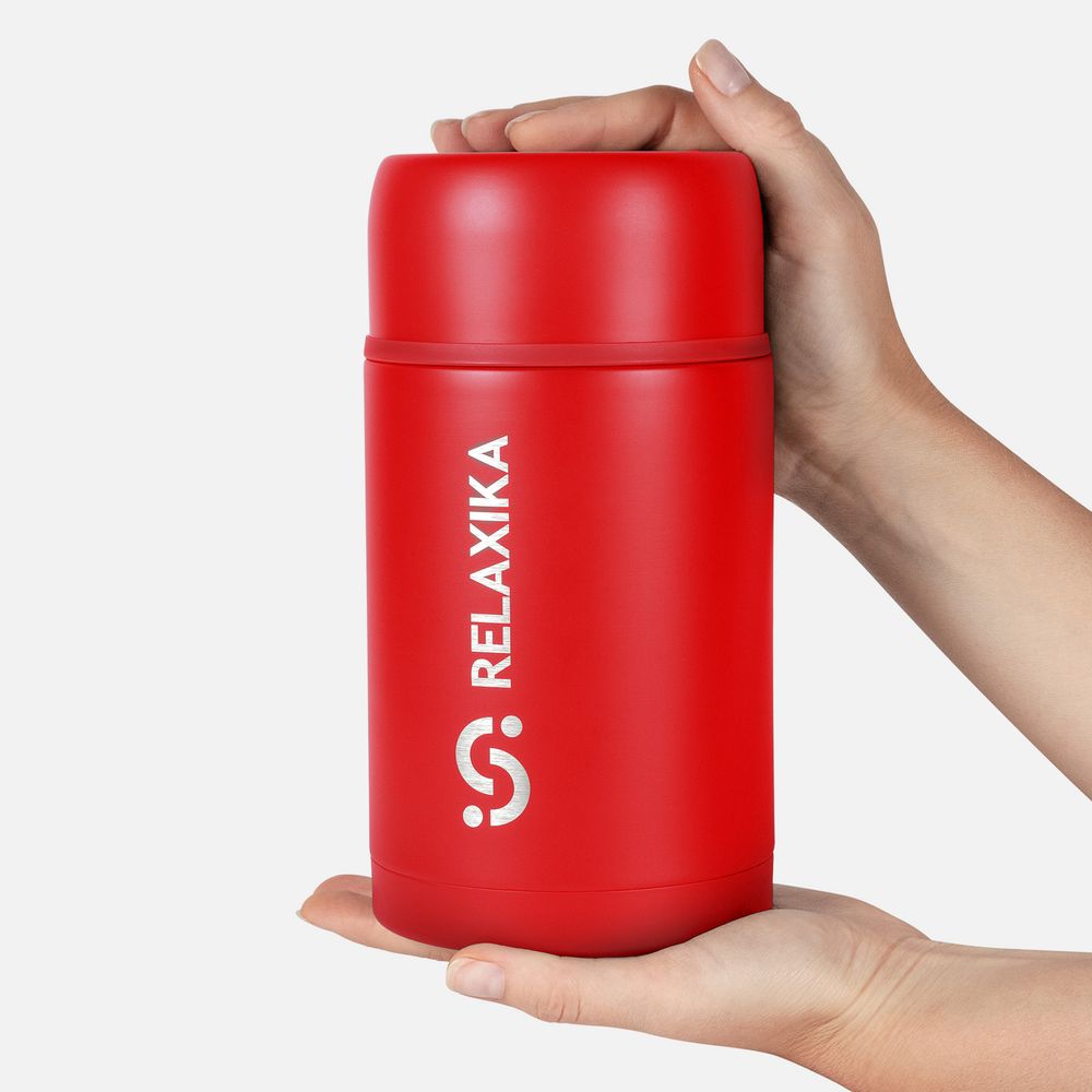 Термос для еды Relaxika 1000, красный / Миниатюра WWW (1000)