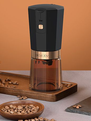 Портативная кофемолка Electric Coffee Grinder, черная с оранжевым / Миниатюра WWW (1000)
